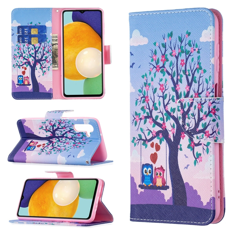 Custodia in pelle per telefono a conchiglia orizzontale con motivo a disegno colorato con supporto, slot per schede e portafoglio, For Samsung Galaxy A13 5G, For Samsung Galaxy S22 5G