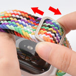 Cinturino di ricambio integrato con treccia con fibbia in TPU per la serie Apple Watch, 6 & SE & 5 & 4 40mm / 3 & 2 & 1 38mm
