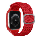 Cinturino di ricambio integrato con treccia con fibbia in TPU per la serie Apple Watch, 6 & SE & 5 & 4 44mm / 3 & 2 & 1 42mm