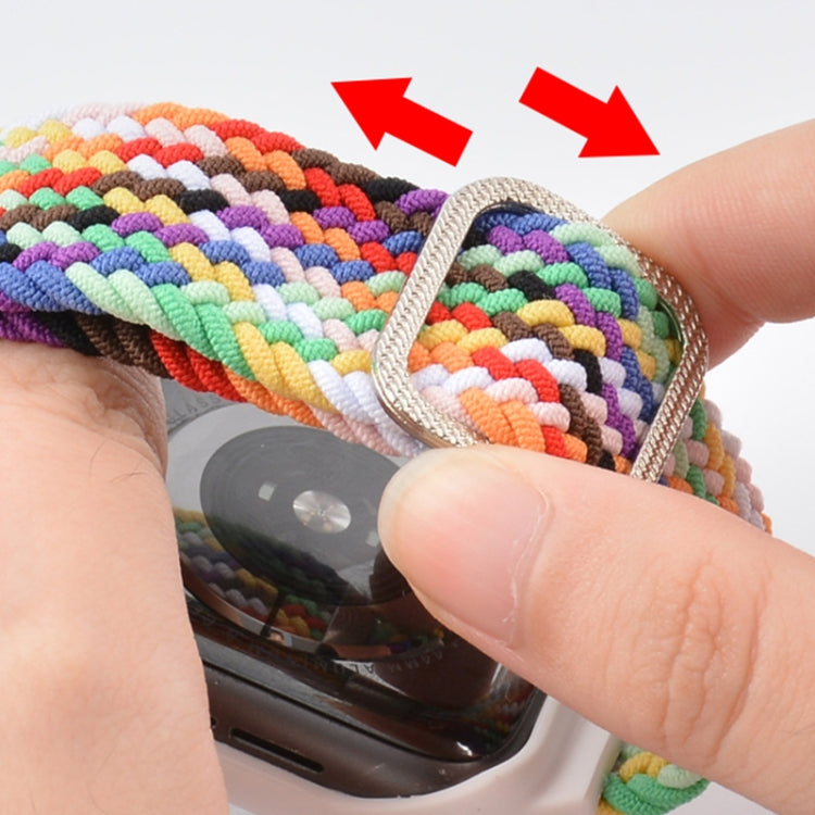 Cinturino di ricambio integrato con treccia con fibbia in TPU per la serie Apple Watch, 6 & SE & 5 & 4 44mm / 3 & 2 & 1 42mm