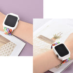 Cinturino di ricambio integrato con treccia con fibbia in TPU per la serie Apple Watch, 6 & SE & 5 & 4 44mm / 3 & 2 & 1 42mm