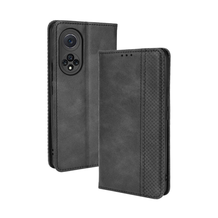 Custodia in pelle per telefono a conchiglia orizzontale con trama retrò Crazy Horse con fibbia magnetica con supporto e slot per schede e cornice per foto, For Huawei nova 9 Pro / Honor 50 Pro, For Samsung Galaxy A13 5G                                 ...