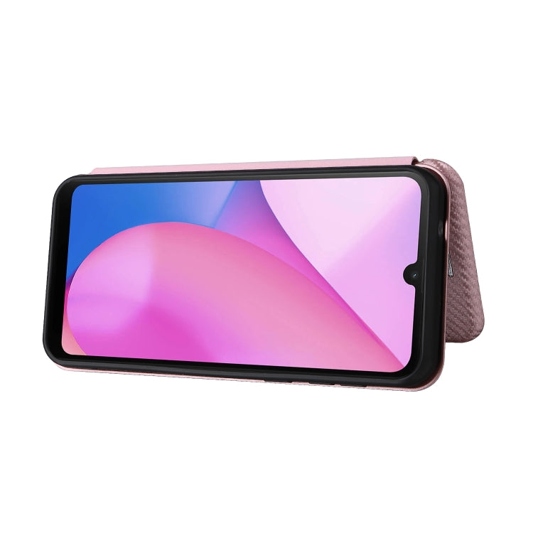 Custodia per telefono in pelle con vibrazione orizzontale magnetica in fibra di carbonio con slot per schede, For Blackview Oscal C20, For Samsung Galaxy A13 5G, For Motorola Moto E20 / E30 / E40