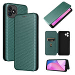Custodia per telefono in pelle con vibrazione orizzontale magnetica in fibra di carbonio con slot per schede, For Blackview Oscal C20, For Samsung Galaxy A13 5G, For Motorola Moto E20 / E30 / E40