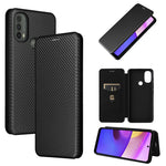 Custodia per telefono in pelle con vibrazione orizzontale magnetica in fibra di carbonio con slot per schede, For Blackview Oscal C20, For Samsung Galaxy A13 5G, For Motorola Moto E20 / E30 / E40