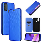 Custodia per telefono in pelle con vibrazione orizzontale magnetica in fibra di carbonio con slot per schede, For Blackview Oscal C20, For Samsung Galaxy A13 5G, For Motorola Moto E20 / E30 / E40