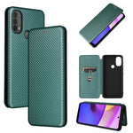 Custodia per telefono in pelle con vibrazione orizzontale magnetica in fibra di carbonio con slot per schede, For Blackview Oscal C20, For Samsung Galaxy A13 5G, For Motorola Moto E20 / E30 / E40