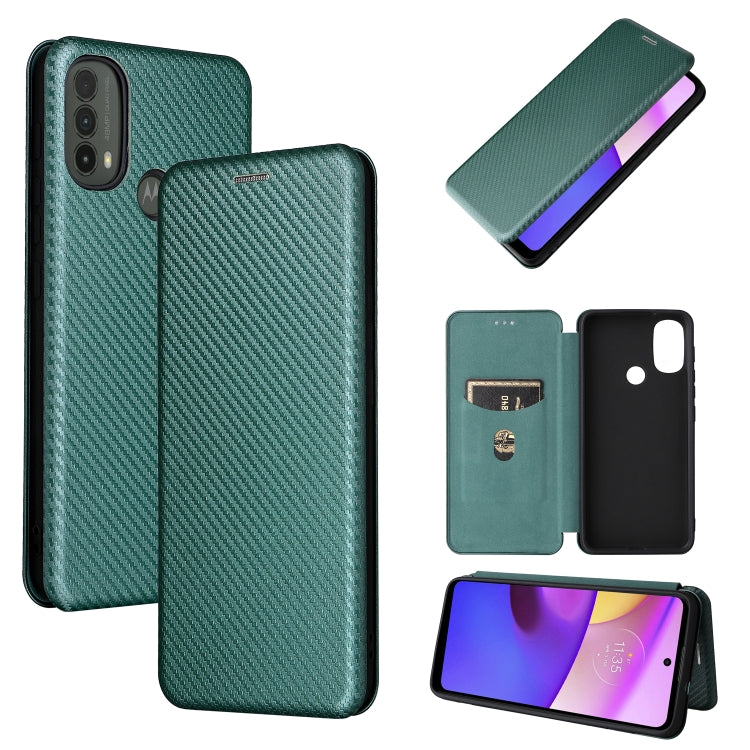 Custodia per telefono in pelle con vibrazione orizzontale magnetica in fibra di carbonio con slot per schede, For Blackview Oscal C20, For Samsung Galaxy A13 5G, For Motorola Moto E20 / E30 / E40