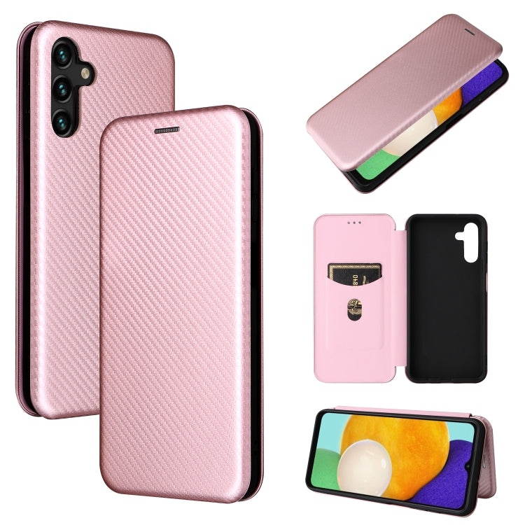 Custodia per telefono in pelle con vibrazione orizzontale magnetica in fibra di carbonio con slot per schede, For Blackview Oscal C20, For Samsung Galaxy A13 5G, For Motorola Moto E20 / E30 / E40
