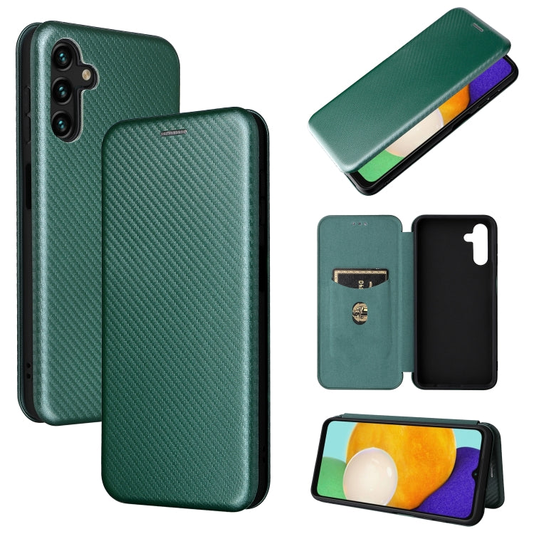 Custodia per telefono in pelle con vibrazione orizzontale magnetica in fibra di carbonio con slot per schede, For Blackview Oscal C20, For Samsung Galaxy A13 5G, For Motorola Moto E20 / E30 / E40