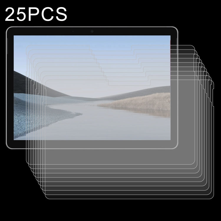 25 PZ 9H 2.5D Pellicola per tablet in vetro temperato antideflagrante, For Microsoft Surface Go 3 (25 PCS), For Microsoft Surface Pro 8 (25 PCS)