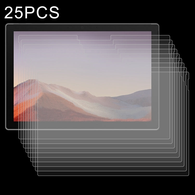 25 PZ 9H 2.5D Pellicola per tablet in vetro temperato antideflagrante, For Microsoft Surface Go 3 (25 PCS), For Microsoft Surface Pro 8 (25 PCS)