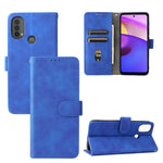 Skin Feel Custodia in pelle per telefono a conchiglia orizzontale magnetica con supporto, slot per schede e portafoglio, For Motorola Moto E20 / E30 / E40