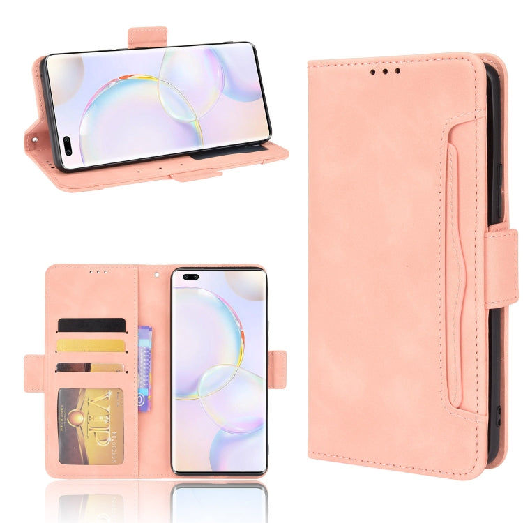 Custodia per telefono in pelle a vibrazione orizzontale con motivo a pelle di vitello con supporto, slot per schede e cornice per foto, For Huawei nova 9, For Honor 50 Pro / Huawei nova 9 Pro