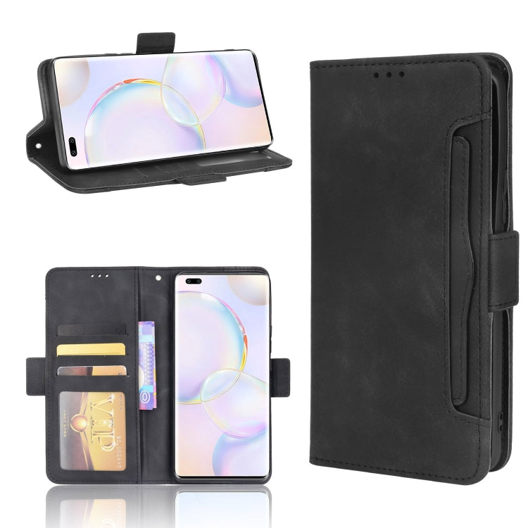 Custodia per telefono in pelle a vibrazione orizzontale con motivo a pelle di vitello con supporto, slot per schede e cornice per foto, For Huawei nova 9, For Honor 50 Pro / Huawei nova 9 Pro