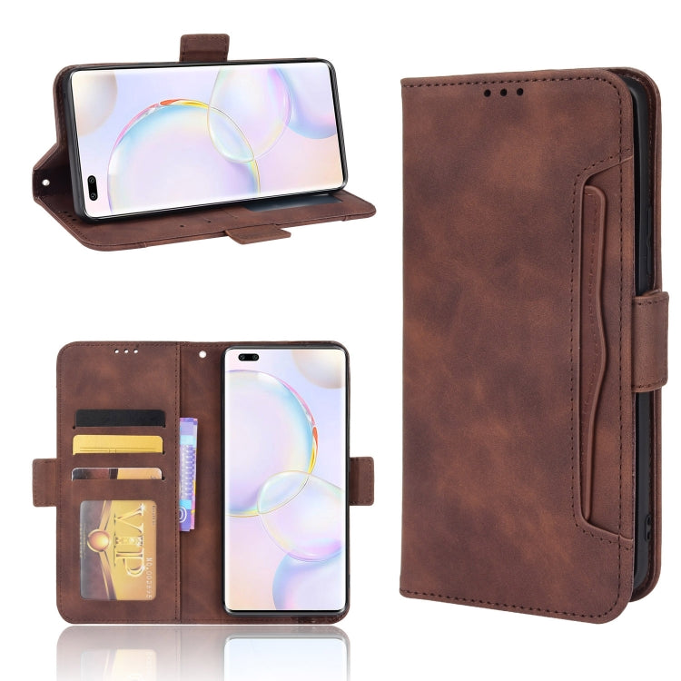 Custodia per telefono in pelle a vibrazione orizzontale con motivo a pelle di vitello con supporto, slot per schede e cornice per foto, For Huawei nova 9, For Honor 50 Pro / Huawei nova 9 Pro