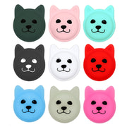 Custodia in silicone anti-smarrimento per collare per animali domestici simpatico cartone animato per AirTag, Serious Face, Naughty Smiley, Hanhan Smile