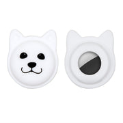 Custodia in silicone anti-smarrimento per collare per animali domestici simpatico cartone animato per AirTag, Serious Face, Naughty Smiley, Hanhan Smile