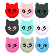 Custodia in silicone anti-smarrimento per collare per animali domestici simpatico cartone animato per AirTag, Naughty Smile
