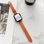 Cinturino in pelle Litchi per Apple Watch vari modelli