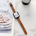 Cinturino in pelle Litchi per Apple Watch vari modelli