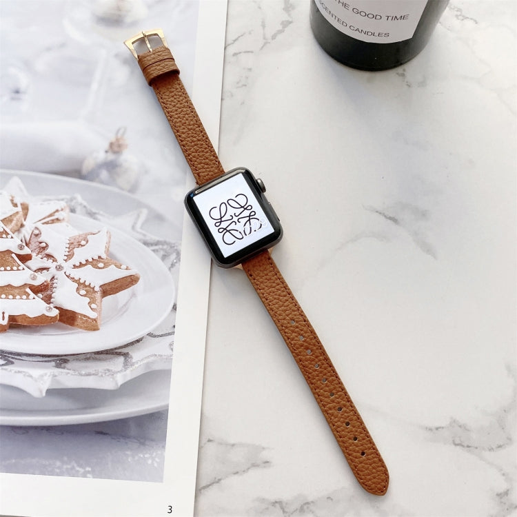 Cinturino in pelle Litchi per Apple Watch vari modelli