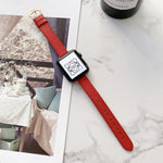 Cinturino in pelle Litchi per Apple Watch vari modelli