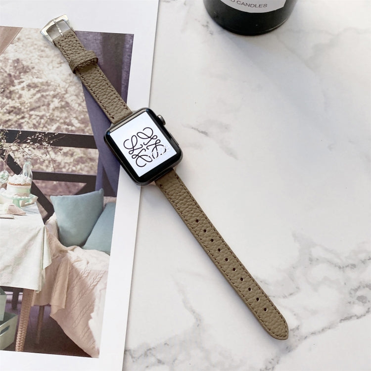 Cinturino in pelle Litchi per Apple Watch vari modelli
