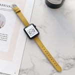 Cinturino in pelle Litchi per Apple Watch vari modelli