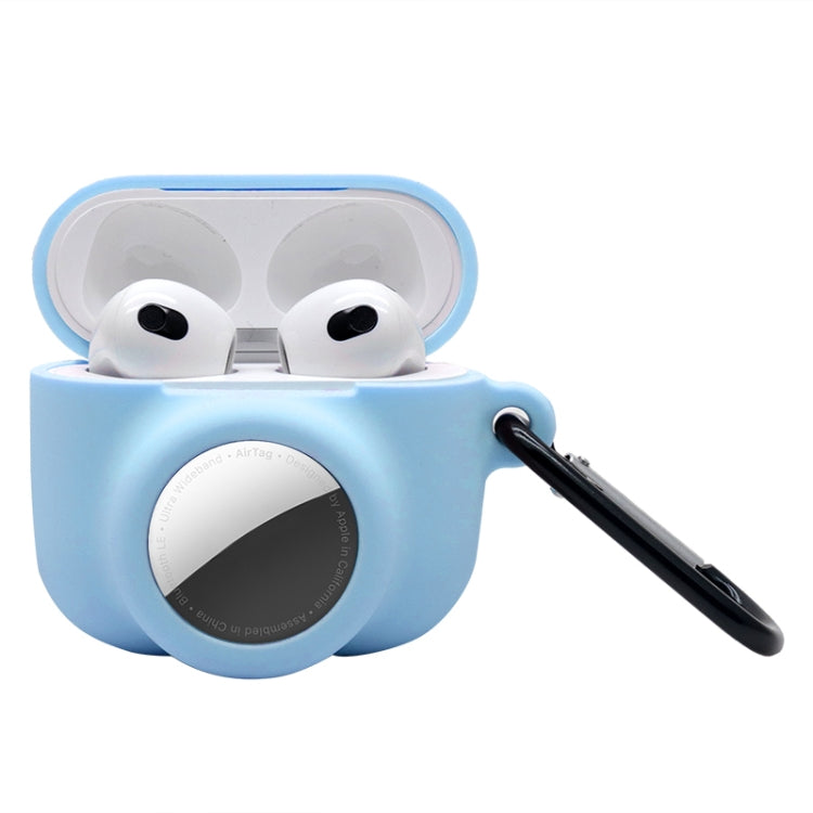 Custodia protettiva in silicone a copertura totale antiurto 2 in 1 per AirPods 3 / AirTag, For AirPods 3 / AirTag