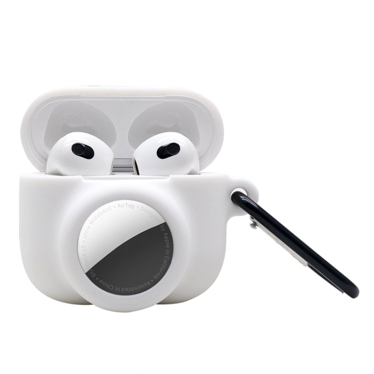 Custodia protettiva in silicone a copertura totale antiurto 2 in 1 per AirPods 3 / AirTag, For AirPods 3 / AirTag