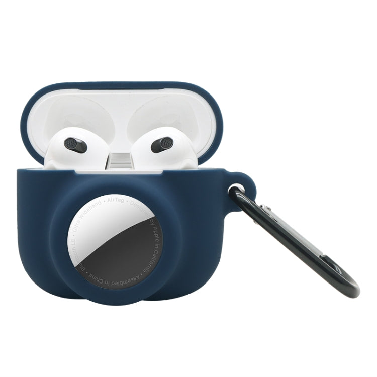Custodia protettiva in silicone a copertura totale antiurto 2 in 1 per AirPods 3 / AirTag, For AirPods 3 / AirTag