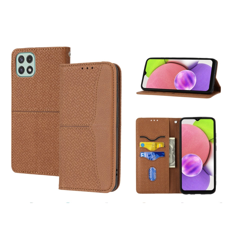 Custodia per telefono in pelle PU con vibrazione orizzontale magnetica con cuciture a trama tessuta, For Samsung Galaxy A03 International Version, For Xiaomi Redmi Note 11, For Samsung Galaxy A03 EU Version, For Xiaomi Redmi Note 11 Pro
