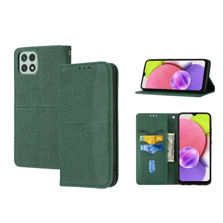 Custodia per telefono in pelle PU con vibrazione orizzontale magnetica con cuciture a trama tessuta, For Samsung Galaxy A03 International Version, For Xiaomi Redmi Note 11, For Samsung Galaxy A03 EU Version, For Xiaomi Redmi Note 11 Pro