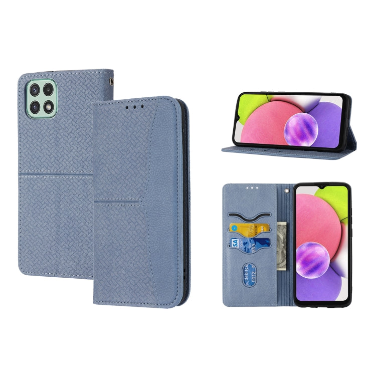 Custodia per telefono in pelle PU con vibrazione orizzontale magnetica con cuciture a trama tessuta, For Samsung Galaxy A03 International Version, For Xiaomi Redmi Note 11, For Samsung Galaxy A03 EU Version, For Xiaomi Redmi Note 11 Pro