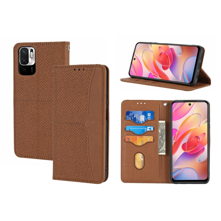 Custodia per telefono in pelle PU con vibrazione orizzontale magnetica con cuciture a trama tessuta, For Samsung Galaxy A03 International Version, For Xiaomi Redmi Note 11, For Samsung Galaxy A03 EU Version, For Xiaomi Redmi Note 11 Pro