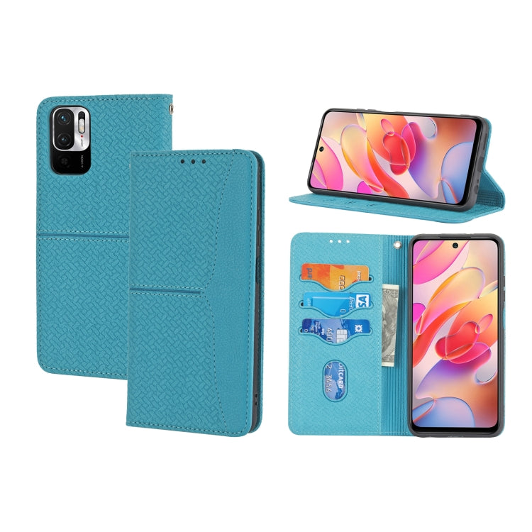 Custodia per telefono in pelle PU con vibrazione orizzontale magnetica con cuciture a trama tessuta, For Samsung Galaxy A03 International Version, For Xiaomi Redmi Note 11, For Samsung Galaxy A03 EU Version, For Xiaomi Redmi Note 11 Pro
