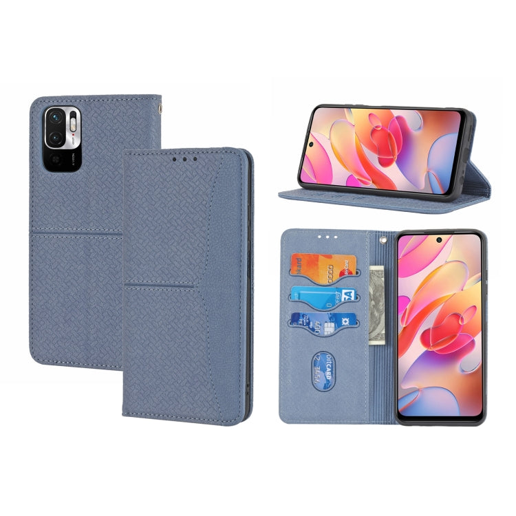 Custodia per telefono in pelle PU con vibrazione orizzontale magnetica con cuciture a trama tessuta, For Samsung Galaxy A03 International Version, For Xiaomi Redmi Note 11, For Samsung Galaxy A03 EU Version, For Xiaomi Redmi Note 11 Pro