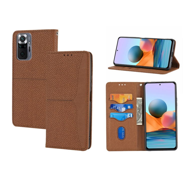 Custodia per telefono in pelle PU con vibrazione orizzontale magnetica con cuciture a trama tessuta, For Samsung Galaxy A03 International Version, For Xiaomi Redmi Note 11, For Samsung Galaxy A03 EU Version, For Xiaomi Redmi Note 11 Pro