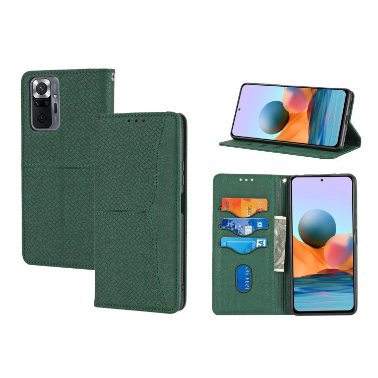 Custodia per telefono in pelle PU con vibrazione orizzontale magnetica con cuciture a trama tessuta, For Samsung Galaxy A03 International Version, For Xiaomi Redmi Note 11, For Samsung Galaxy A03 EU Version, For Xiaomi Redmi Note 11 Pro