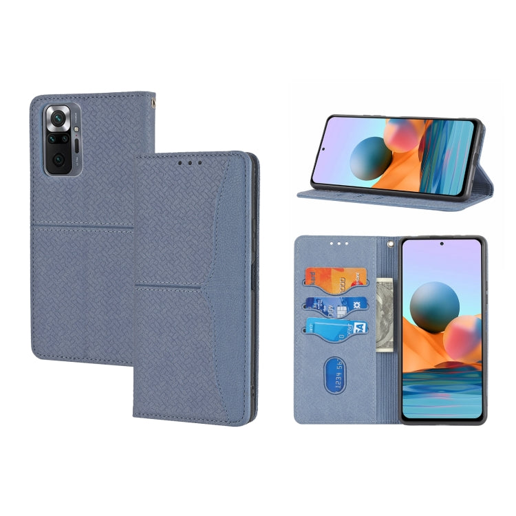 Custodia per telefono in pelle PU con vibrazione orizzontale magnetica con cuciture a trama tessuta, For Samsung Galaxy A03 International Version, For Xiaomi Redmi Note 11, For Samsung Galaxy A03 EU Version, For Xiaomi Redmi Note 11 Pro