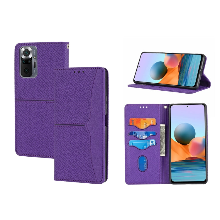 Custodia per telefono in pelle PU con vibrazione orizzontale magnetica con cuciture a trama tessuta, For Samsung Galaxy A03 International Version, For Xiaomi Redmi Note 11, For Samsung Galaxy A03 EU Version, For Xiaomi Redmi Note 11 Pro