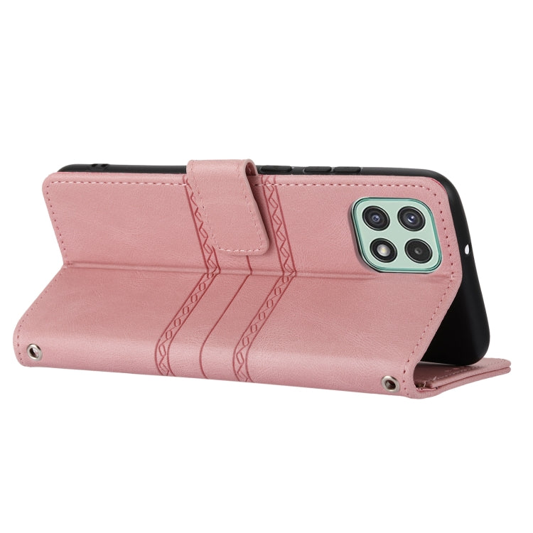 Custodia in pelle per telefono a conchiglia orizzontale con fibbia magnetica a righe in rilievo, For Samsung Galaxy A03 International Version, For Xiaomi Redmi Note 11, For Samsung Galaxy A03 EU Version, For Xiaomi Redmi Note 11 Pro