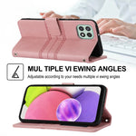 Custodia in pelle per telefono a conchiglia orizzontale con fibbia magnetica a righe in rilievo, For Samsung Galaxy A03 International Version, For Xiaomi Redmi Note 11, For Samsung Galaxy A03 EU Version, For Xiaomi Redmi Note 11 Pro