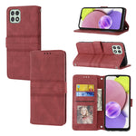 Custodia in pelle per telefono a conchiglia orizzontale con fibbia magnetica a righe in rilievo, For Samsung Galaxy A03 International Version, For Xiaomi Redmi Note 11, For Samsung Galaxy A03 EU Version, For Xiaomi Redmi Note 11 Pro