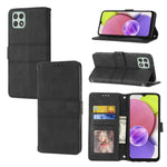 Custodia in pelle per telefono a conchiglia orizzontale con fibbia magnetica a righe in rilievo, For Samsung Galaxy A03 International Version, For Xiaomi Redmi Note 11, For Samsung Galaxy A03 EU Version, For Xiaomi Redmi Note 11 Pro