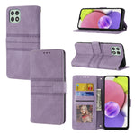 Custodia in pelle per telefono a conchiglia orizzontale con fibbia magnetica a righe in rilievo, For Samsung Galaxy A03 International Version, For Xiaomi Redmi Note 11, For Samsung Galaxy A03 EU Version, For Xiaomi Redmi Note 11 Pro
