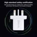Caricabatterie rapido 20W QC3.0 PD con plug EU AU UK US