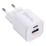 Caricabatterie rapido 20W QC3.0 PD con plug EU AU UK US