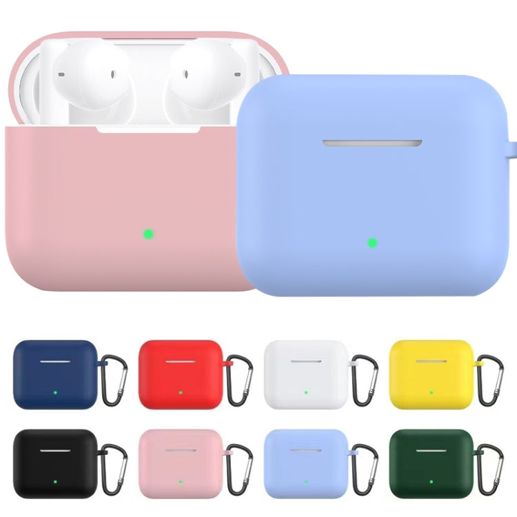 Custodia protettiva per auricolari in silicone tinta unita con gancio per Honor Earbuds X2
